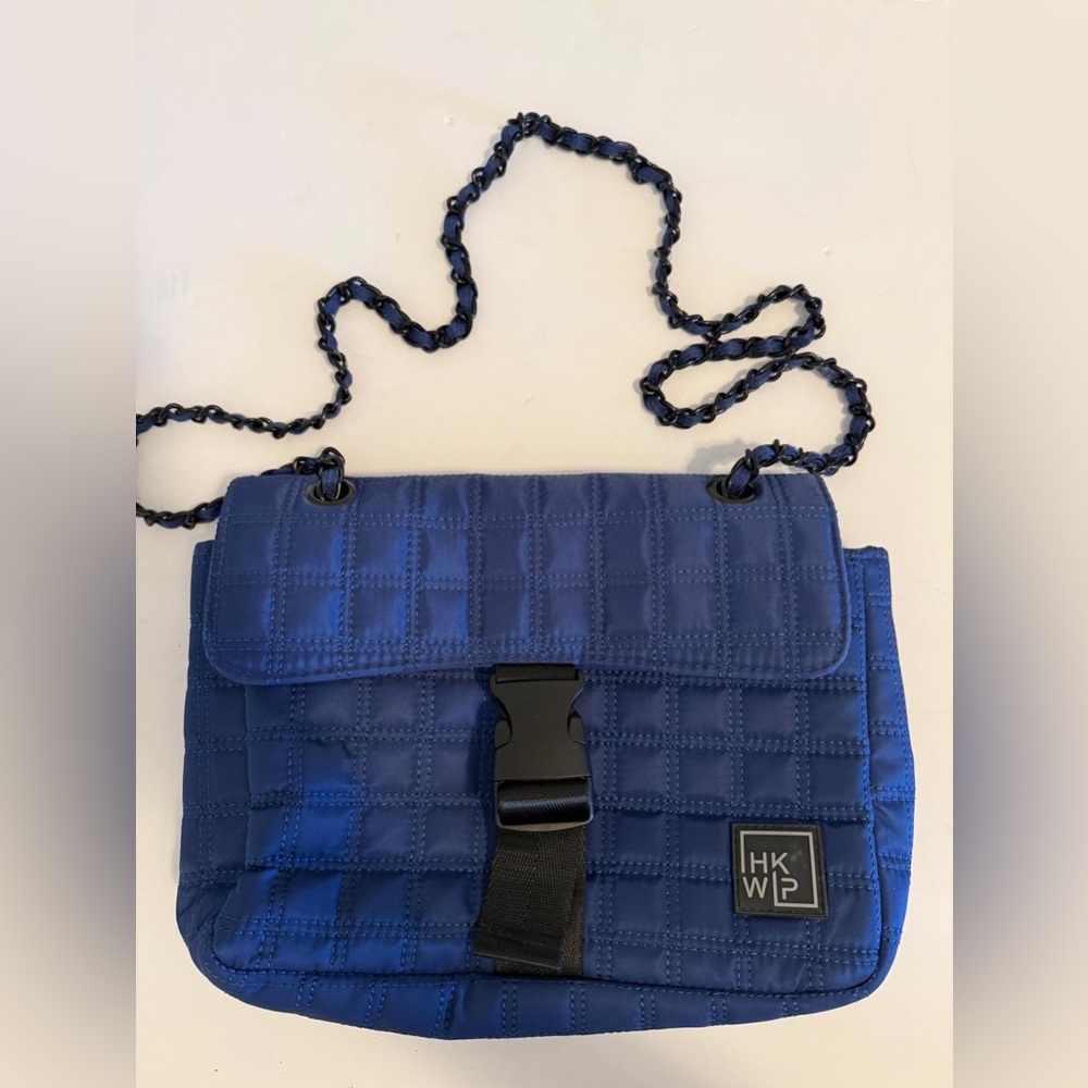 IHKWIP The Sensational Quilted Nylon Chain Shoulder Bag Navy Blue RFID - Picture 2 of 6